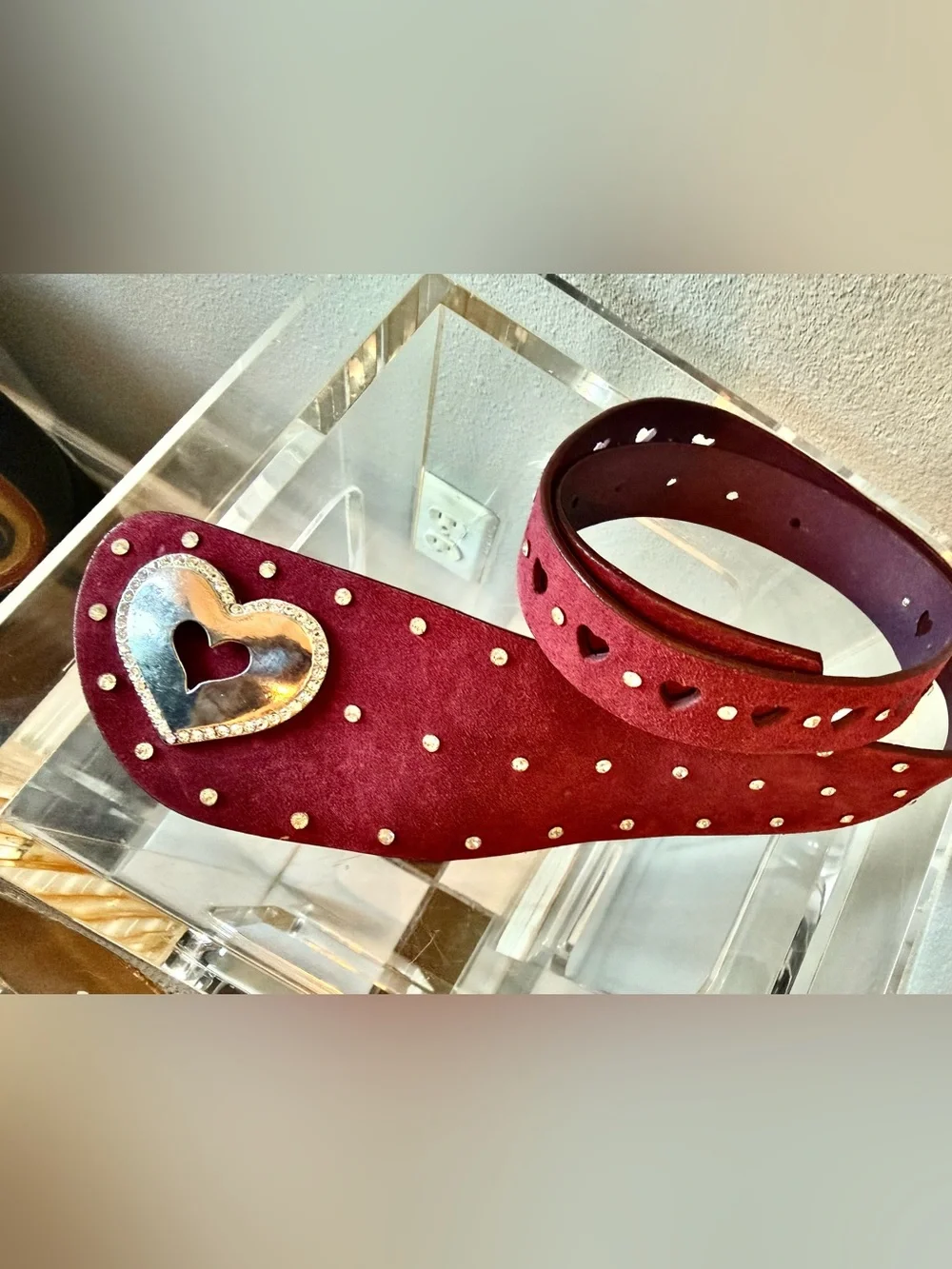Alannah Hill studded suede belts. Med each belt cost $98. NWT
